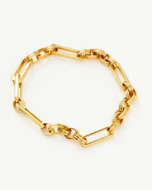Elegantes vergoldetes Kettenarmband